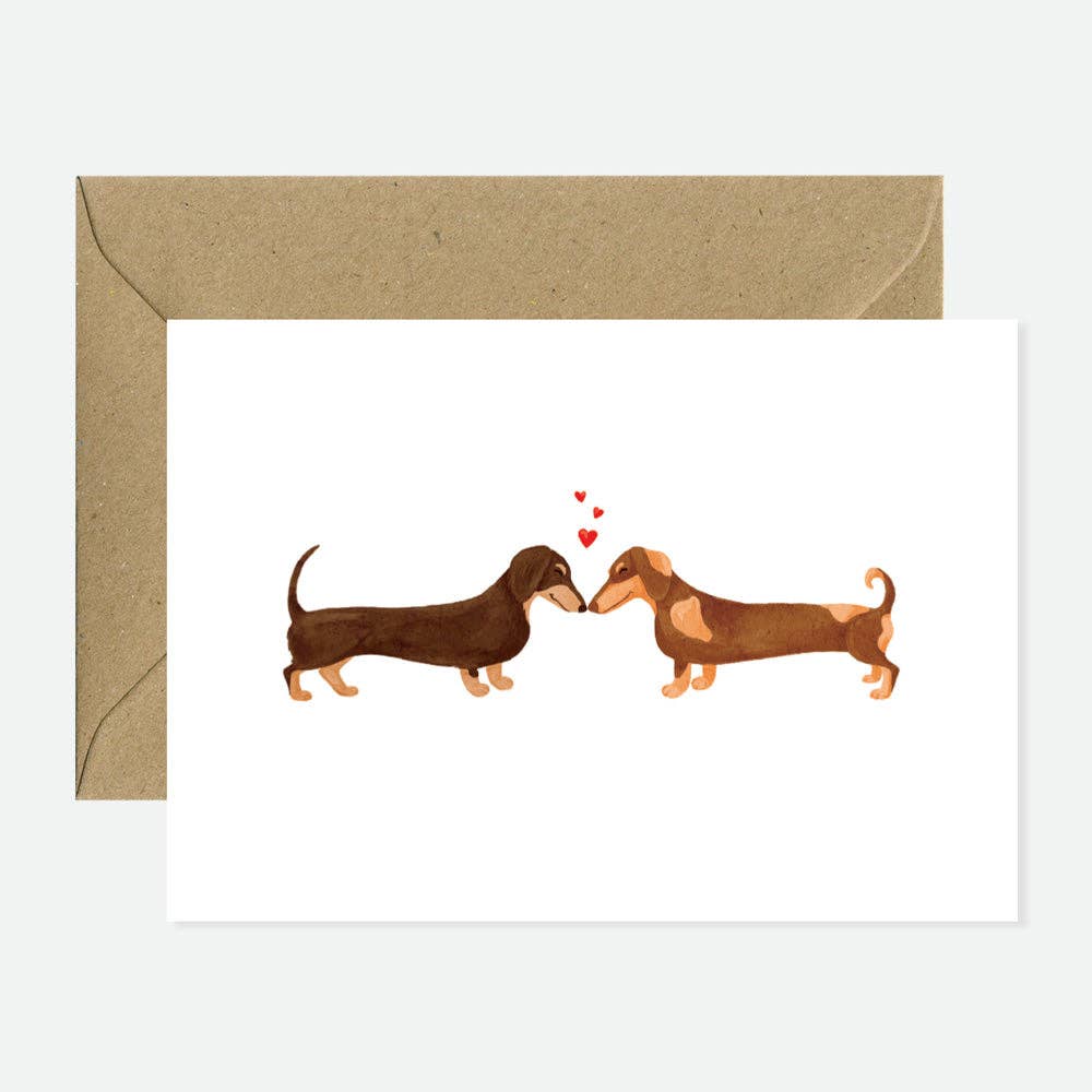 Dachshunds Lovers – kärlekskort
