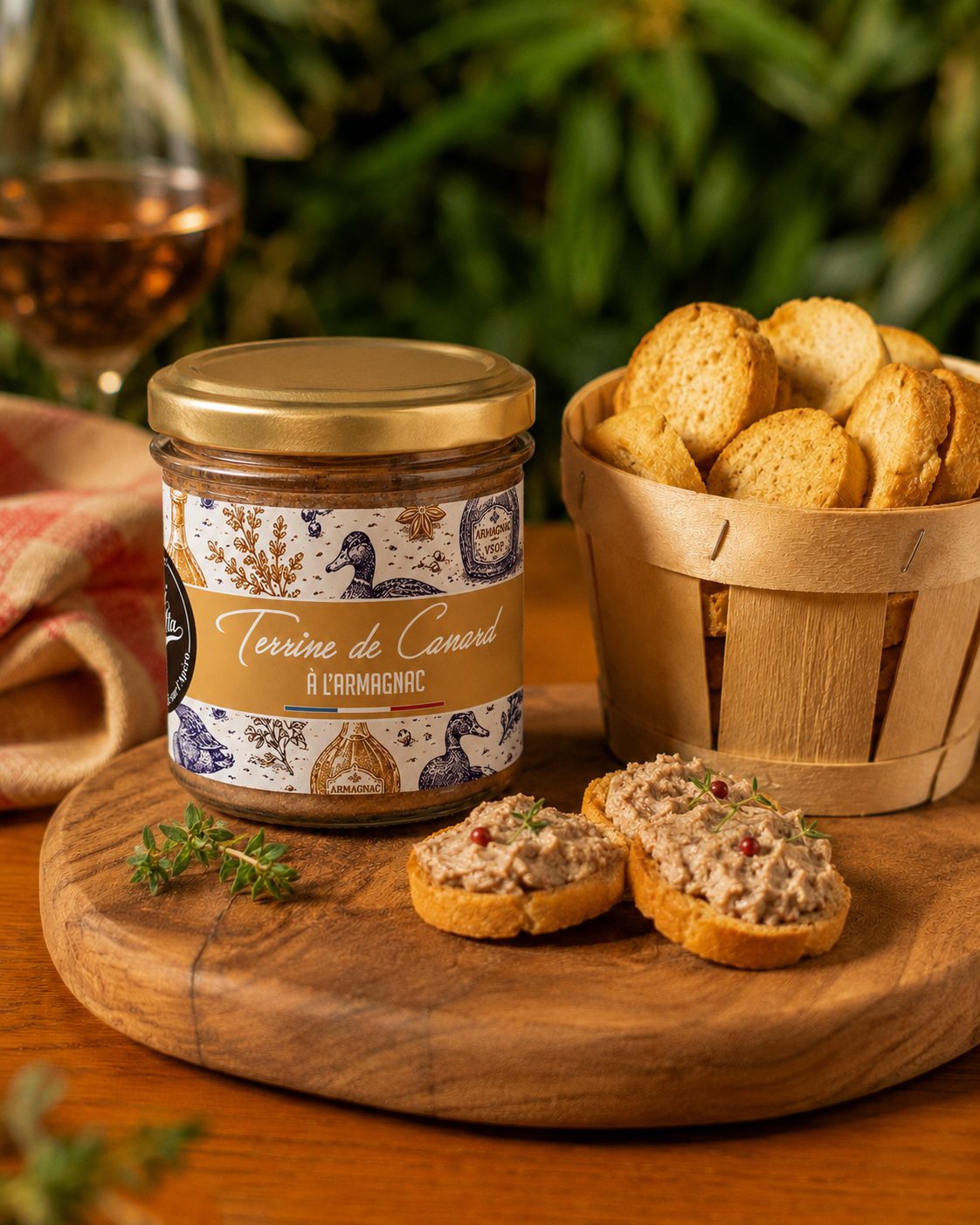 Duck terrine with Armagnac