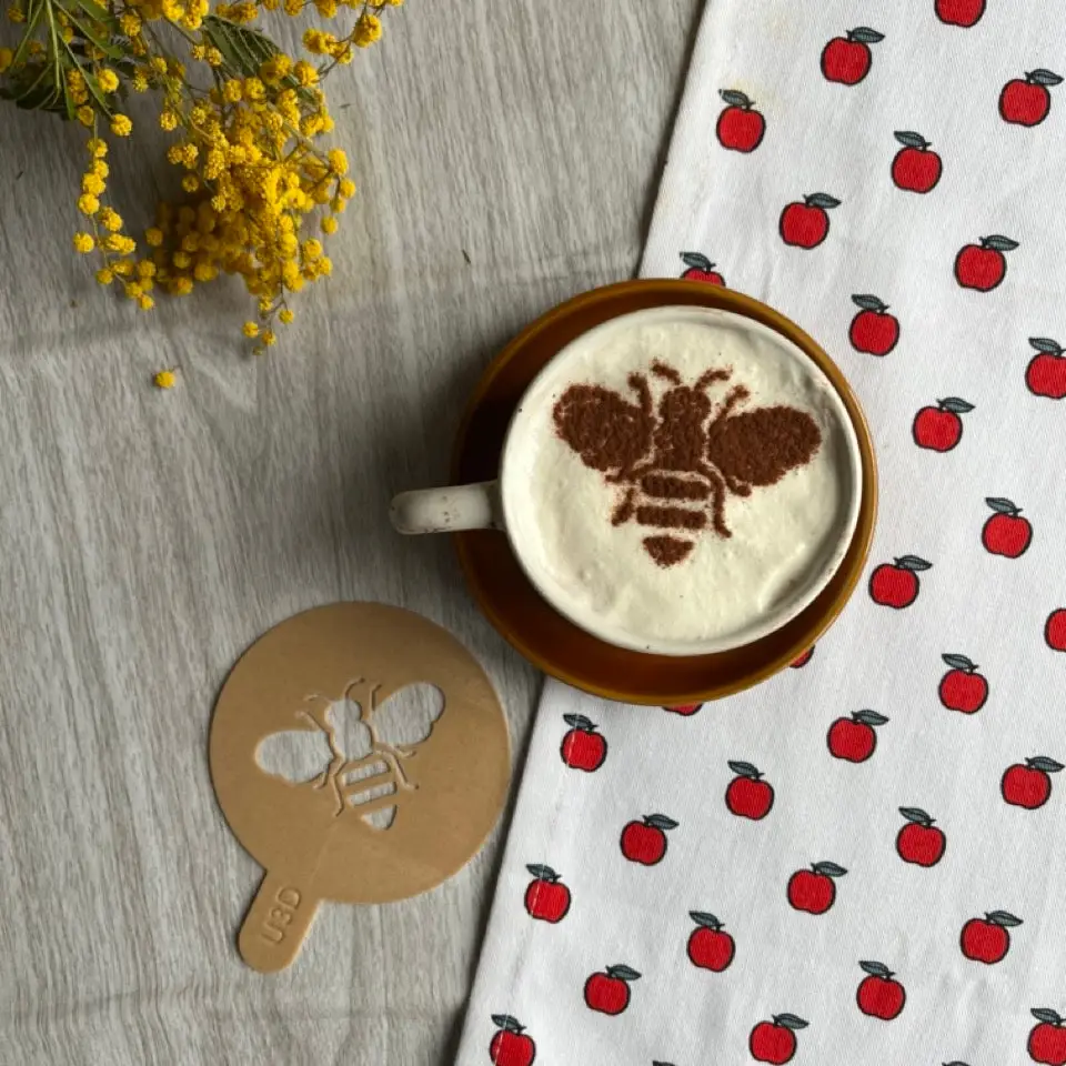 Bi kaffestencil