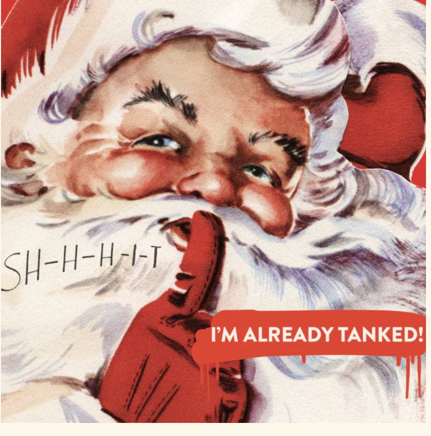 "Tanked Santa" Julkort