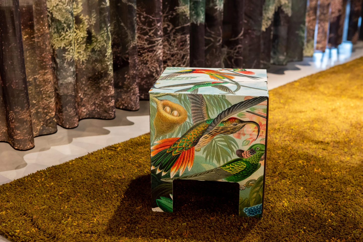 Pall i kartong med vackert mönster, art of nature.