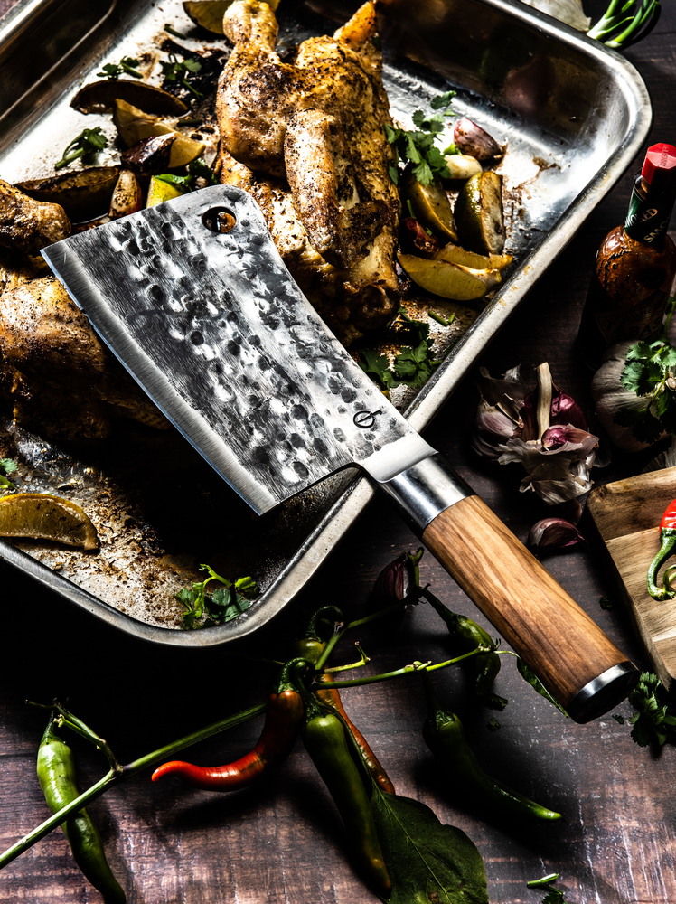 Köttyxa (Cleaver) Olive Forged