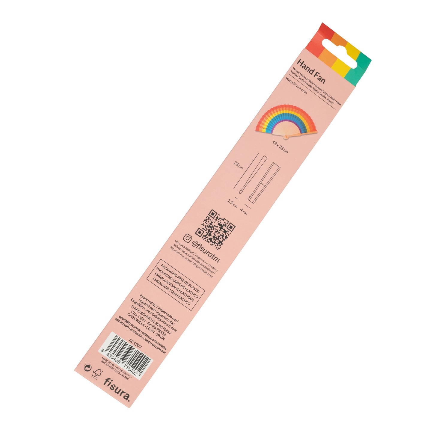 Solfjäder “Rainbow”