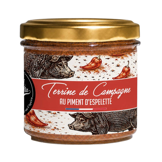 Landsbygdsterrin med Espelette-peppar