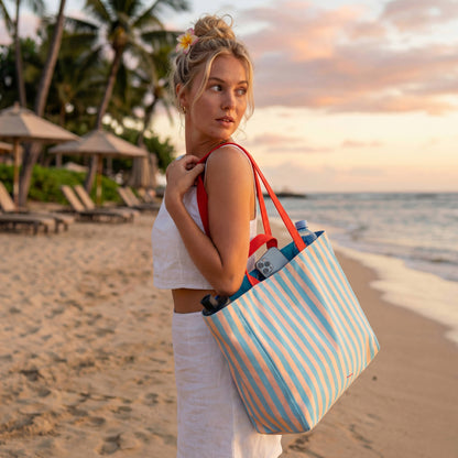 Beach bag "out of the office"