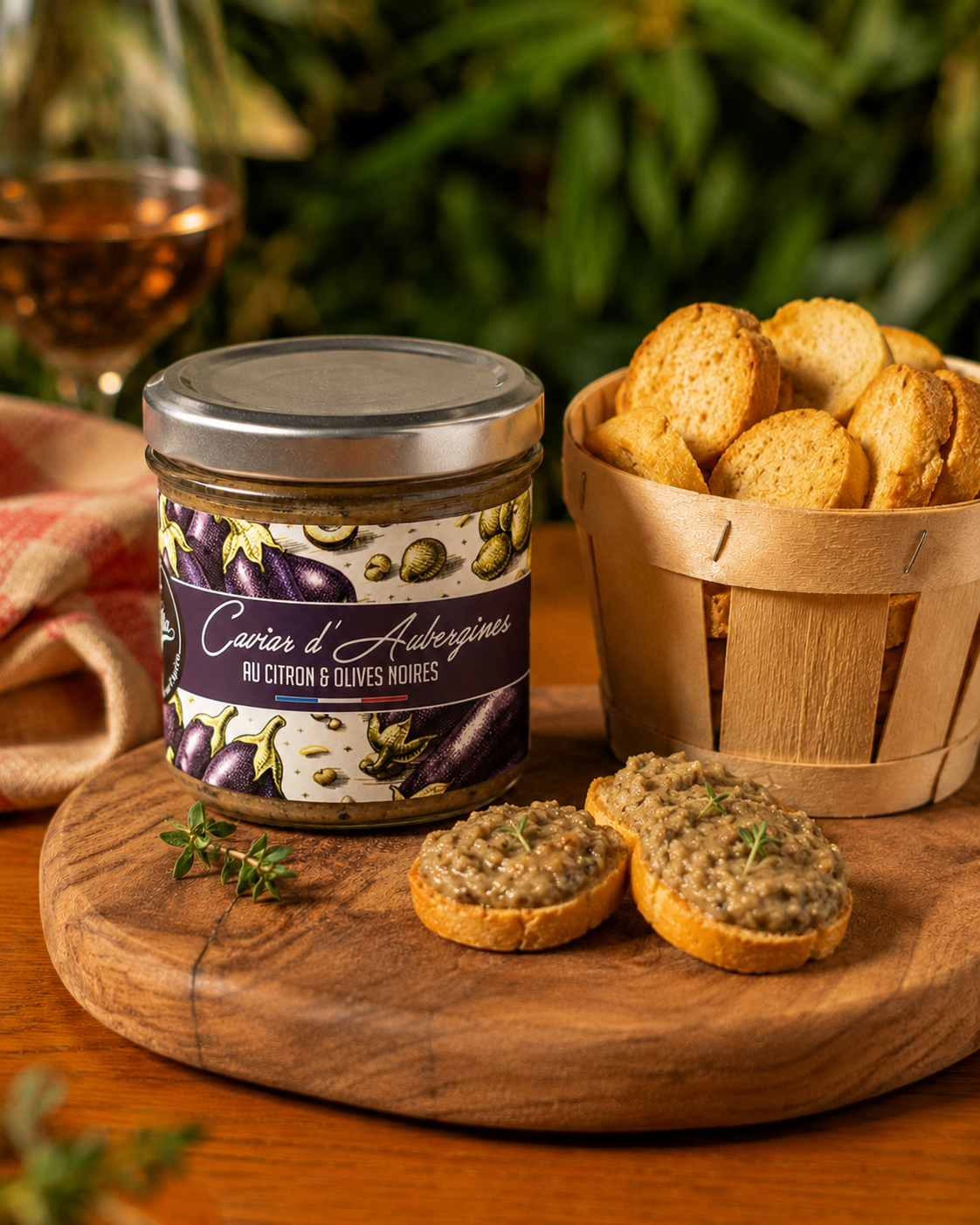 Eggplant caviar with lemon & black olives