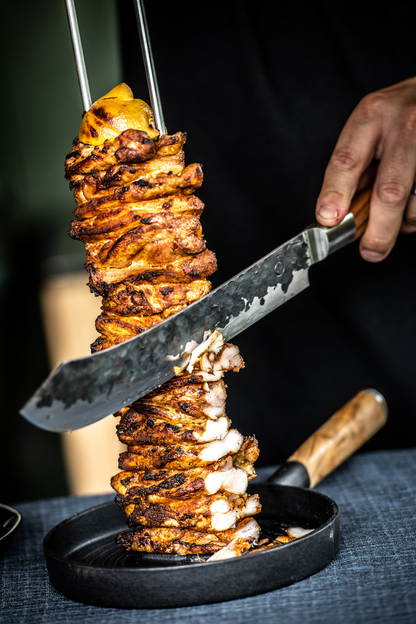 Dubbelt Grillspett 60cm. Forged