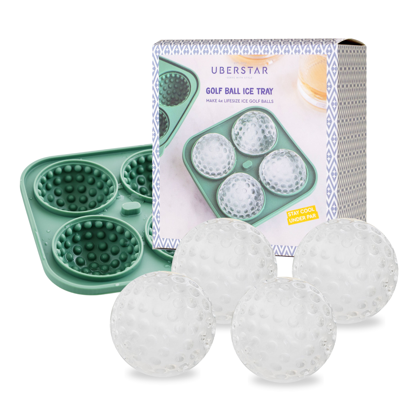 Silicone Sports Golf Ball Ice Cube Tray