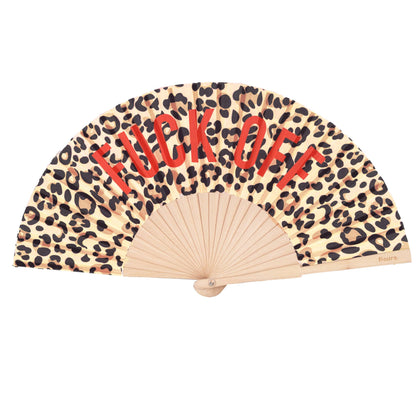 Leopard Solfjäder "Fuck Off"