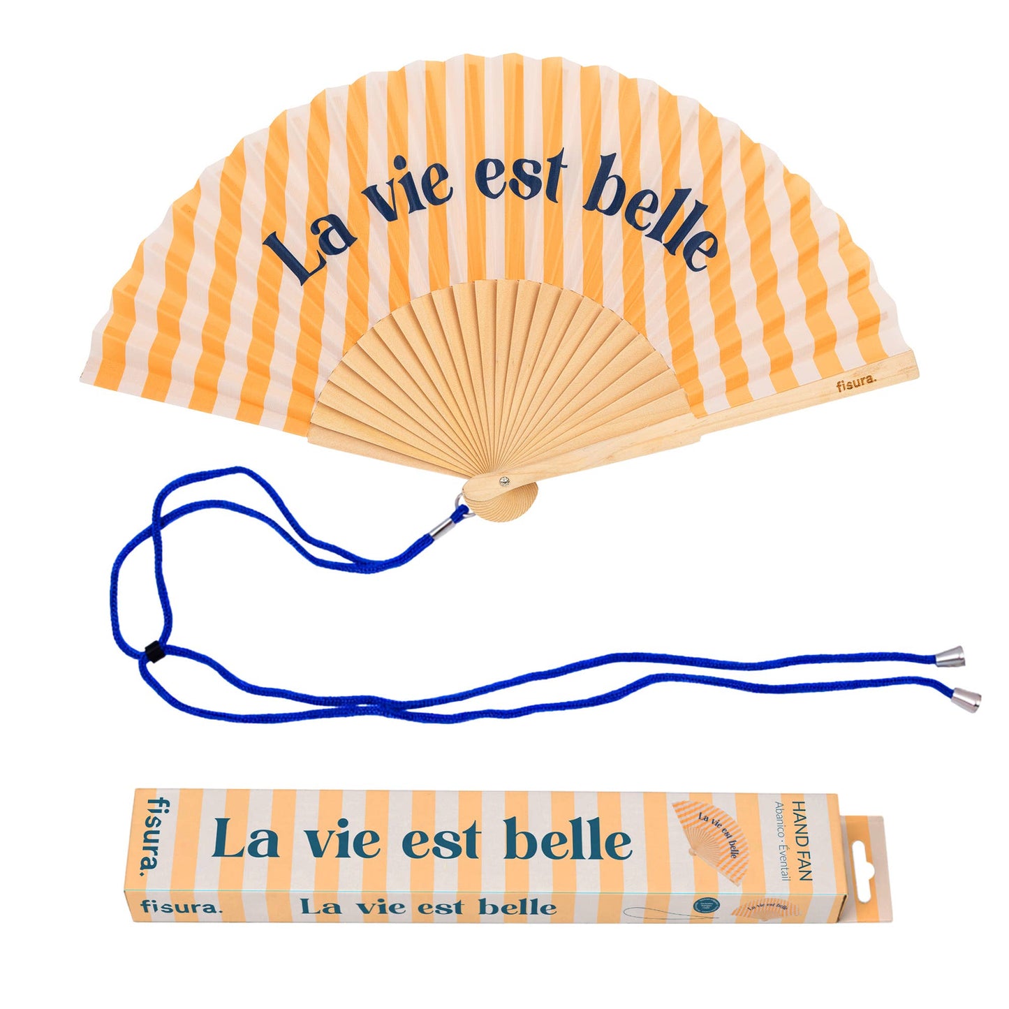 Solfjäder "La vie est belle"