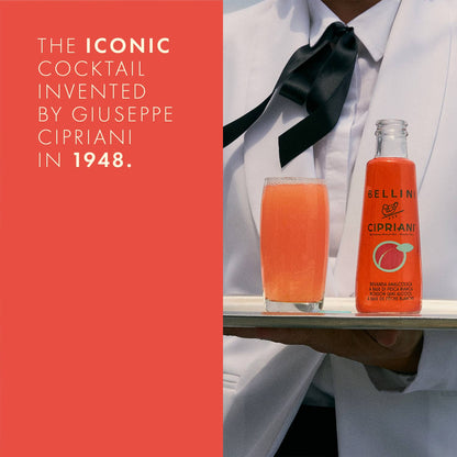 Virgin Bellini Cipriani - Non-alcoholic peach cocktail: English/Spanish