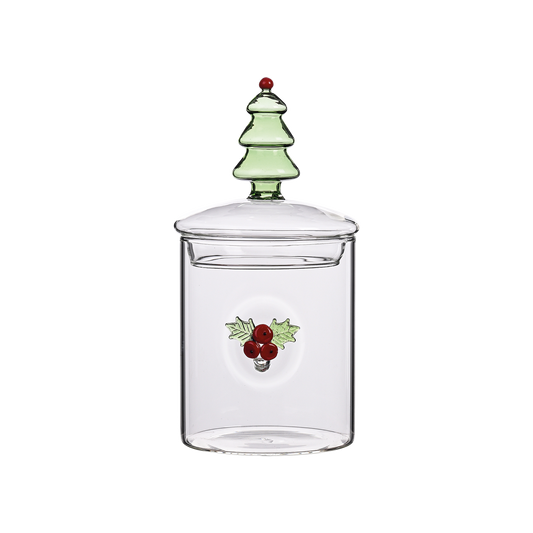 3D holly box D10 H20.5cm