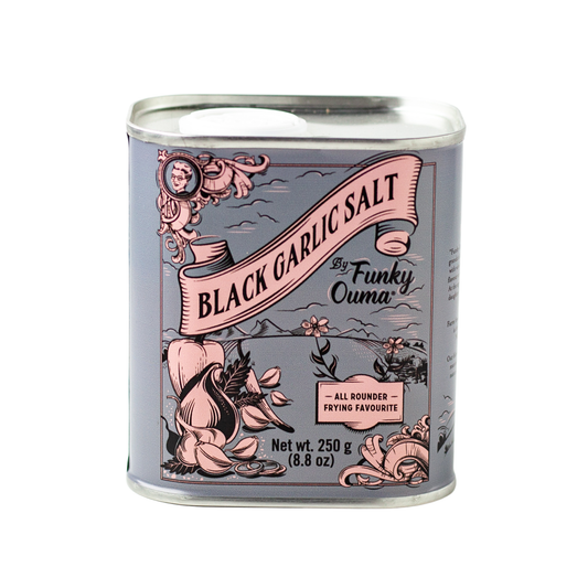 Black Garlic Salt, Funky Ouma 250g.