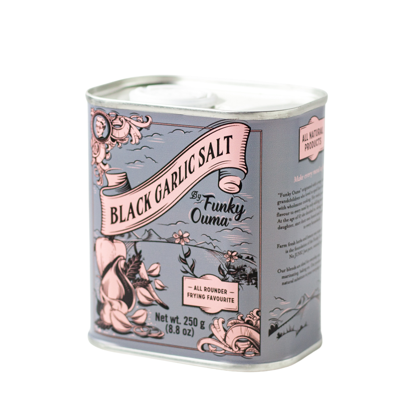 Black Garlic Salt, Funky Ouma 250g.