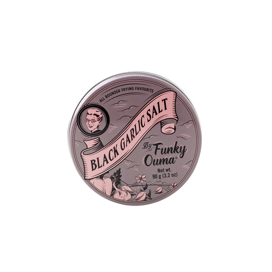 Black Garlic Salt travel tin, Funky Ouma 90g