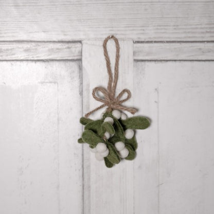 Mistletoe hängande. Medium