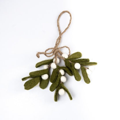 Mistletoe hängande. Medium