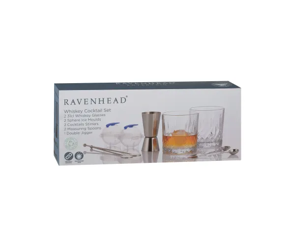 Förpackning whiskey cocktailset.