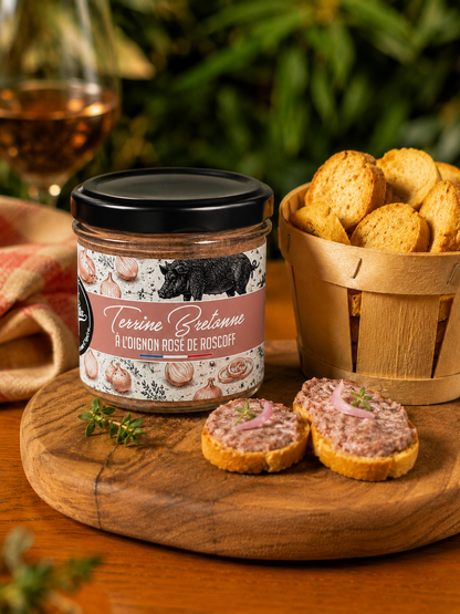 Breton terrine with Roscoff pink onions