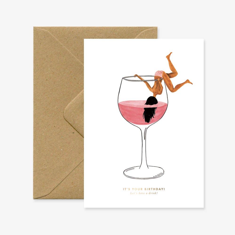 Just One Drink – födelsedagskort