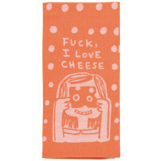 Kökshandduk "Fuck I love cheese"