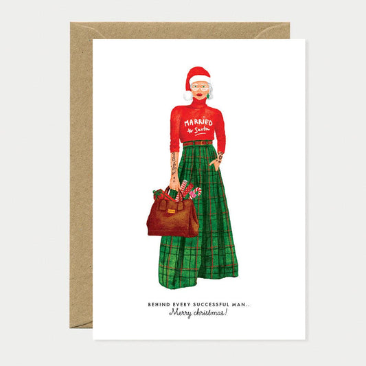 Married to Santa - Greeting card