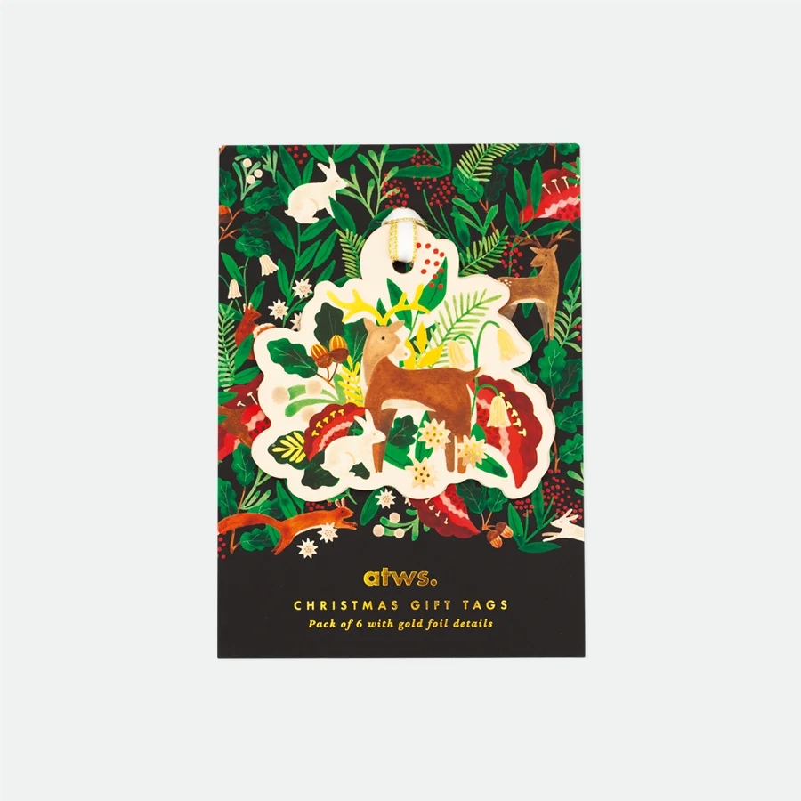 White bunny - Gift tag
