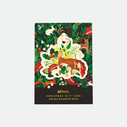 White bunny - Gift tag