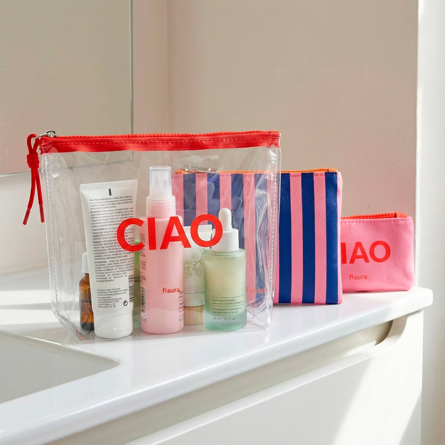 Triple toiletry bag "ciao"
