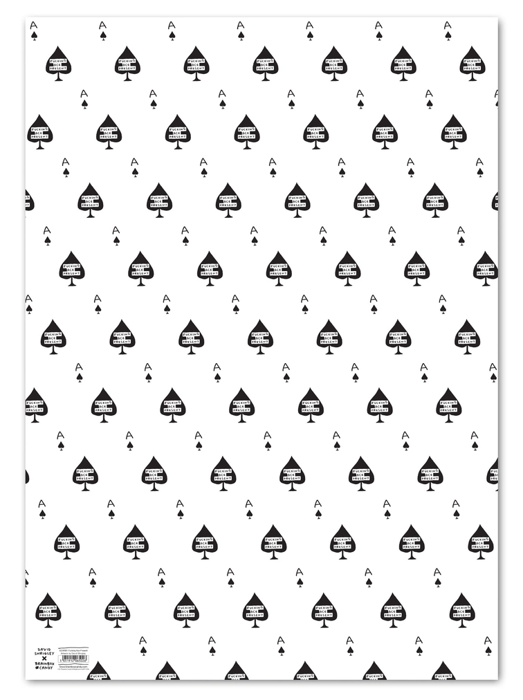Fucking ace Present Presentpapper- David Shrigley