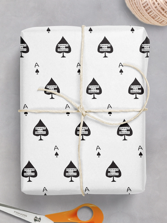 Fucking ace Present Presentpapper- David Shrigley