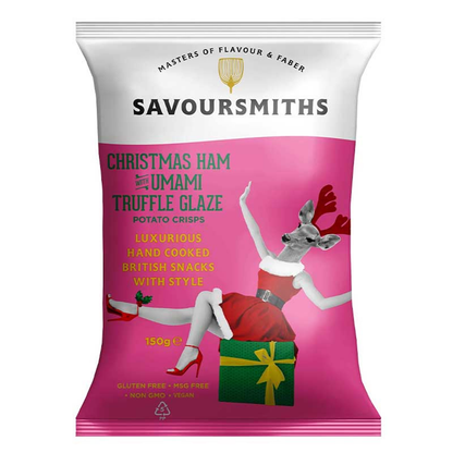 Veganska julskinkechips med tryffelglaze och umami. 40g.