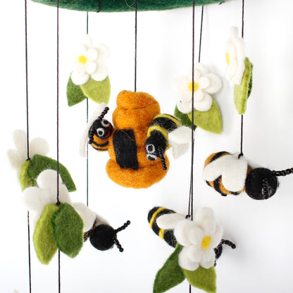 Babymobil Bikupa och blommor