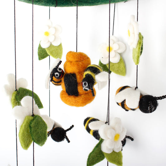 Babymobil Bikupa och blommor