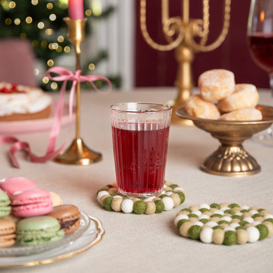 Underlägg, set à 4. Mistletoe