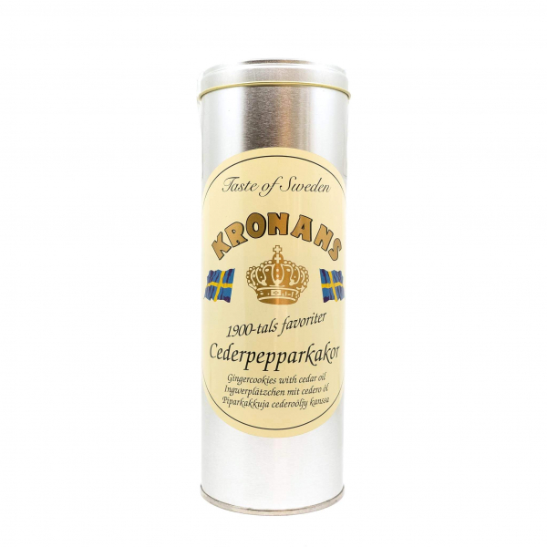Pepparkakor i plåtrör. Kronans. 