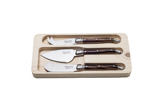 Set Ostknivar Laguiole Dark wood