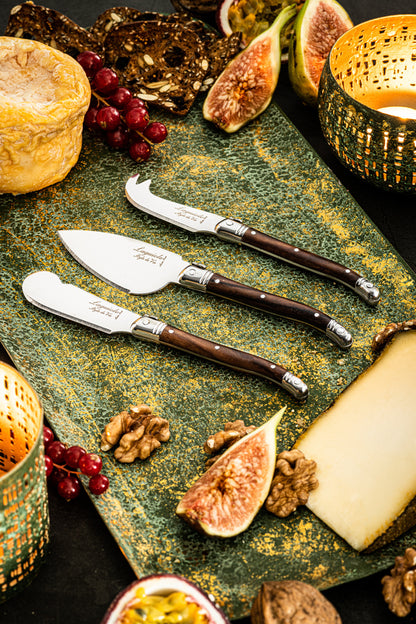 Set Ostknivar Laguiole Dark wood