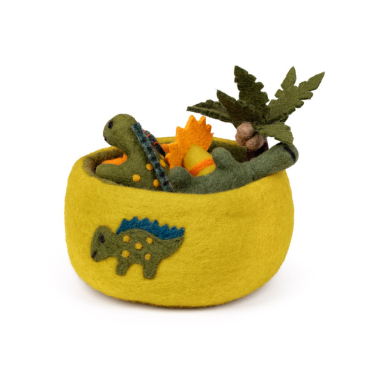 FIltad skål med Stegosaurus