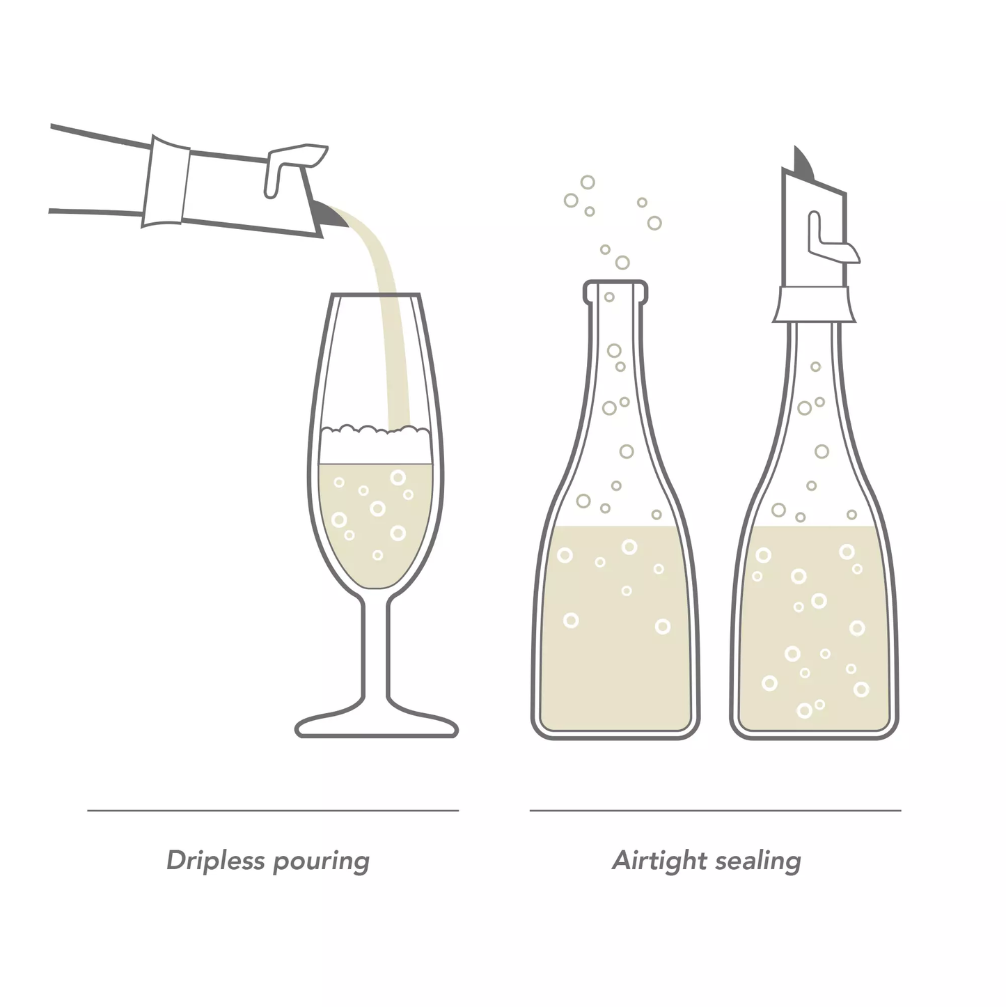 Champagne Saver & Server. Vacuvin