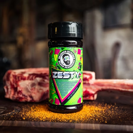 Kryddburk  med zesty krydda och en köttbit